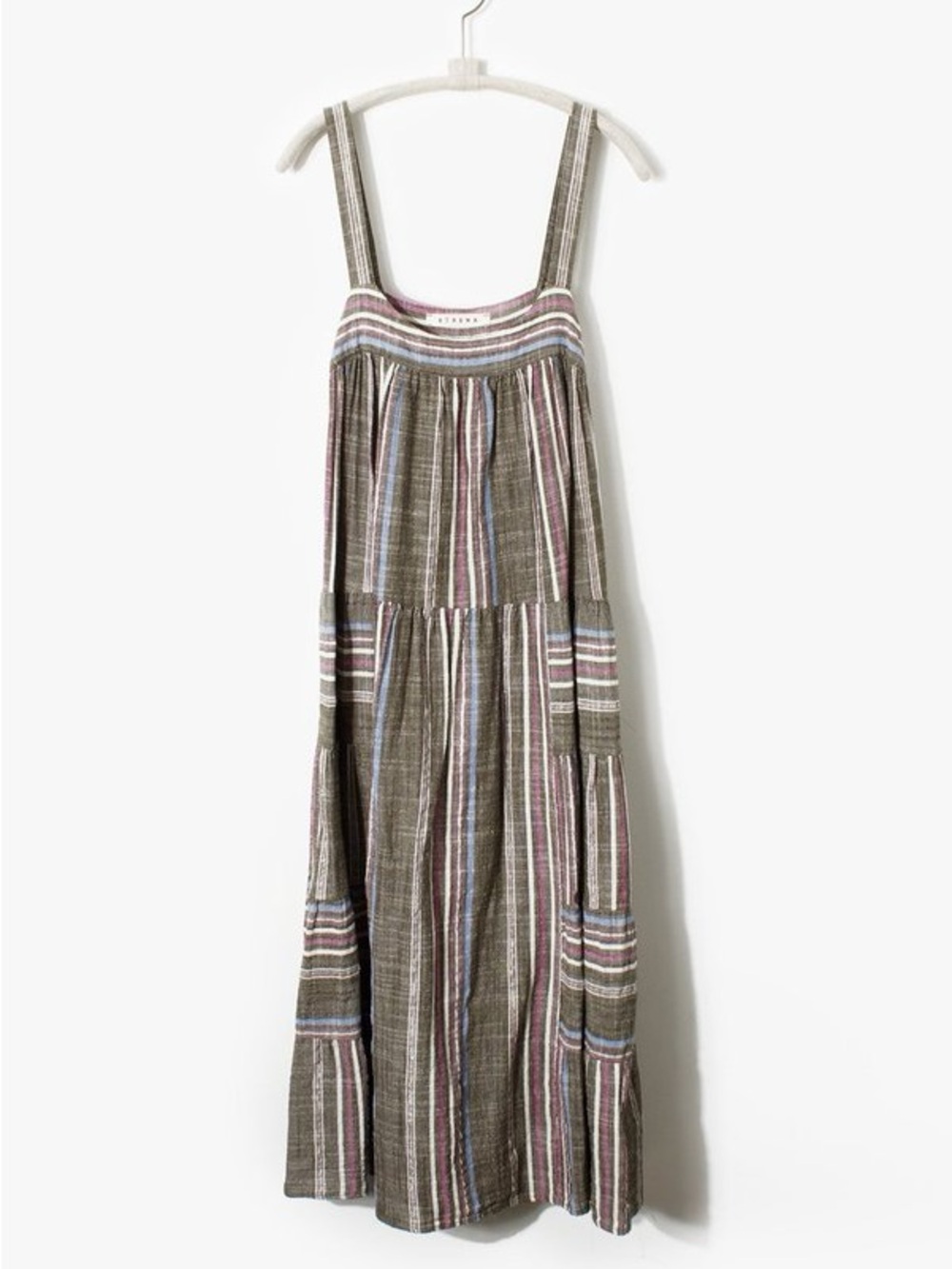 Xirena Dylan Freedom Stripe Cotton Midi Dress Sz Small